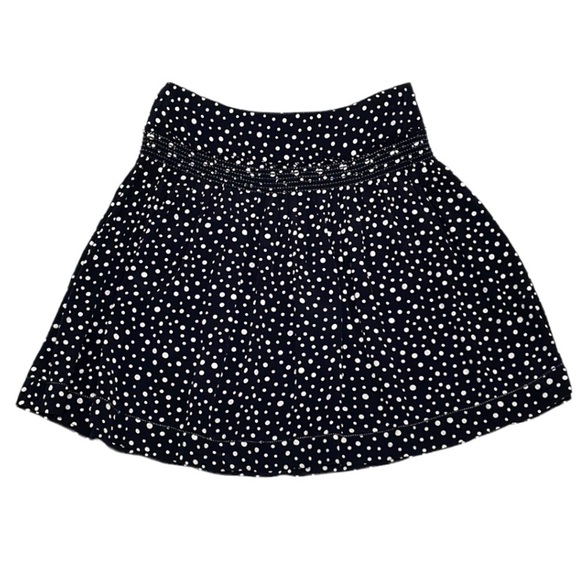 Max Studio Skirt Black White Polka Dots Full Short Size Small - Picture 1 of 13